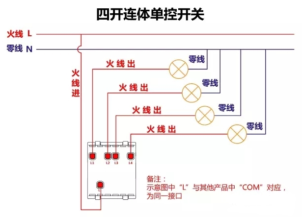 17种开关类型接线办法图解