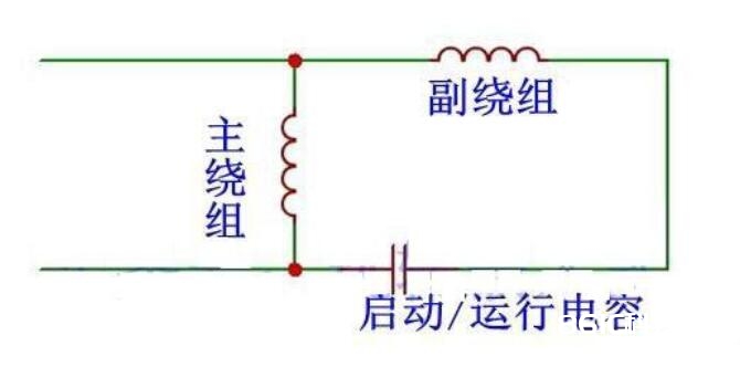 发动电容和运转电容接线图