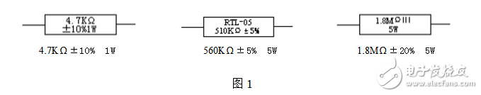电阻器的标称阻值数系及标明办法