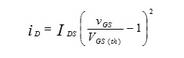 在搬运特性曲线上，gm 是曲线在某点上的斜率，也可由iD的表达式求导得出，单位为 S 或 mS。