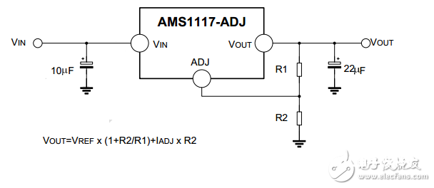 ams1117中文材料汇总（ams1117引脚图及功用_作业原理及典型运用电路）