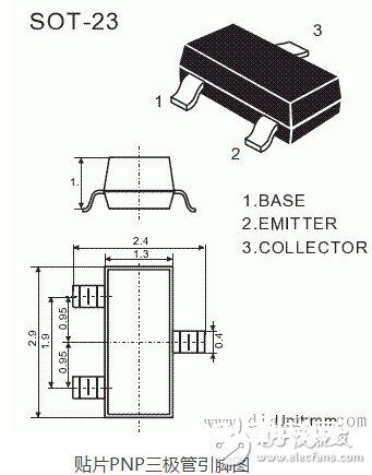 pnp贴片三极管管脚图及管脚摆放 浅谈pnp与npn三极管的差异