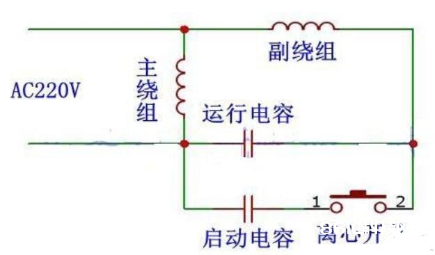 发动电容和运转电容接线图