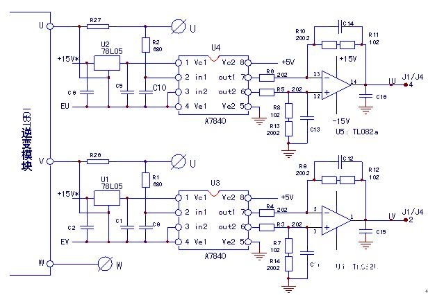 由A7840构成的电流信号检测电路