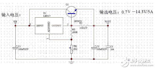 lm317扩流完好电路图