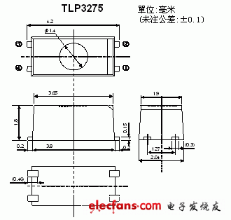 小型光继电器概括阐明图: TLP3275.