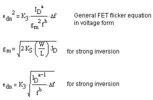 强反相 FET 闪耀噪声