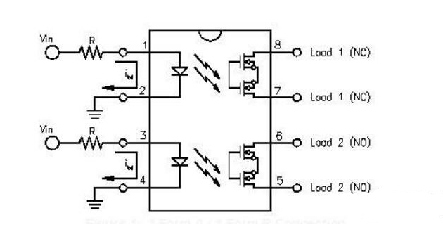 光耦继电器的使用电路