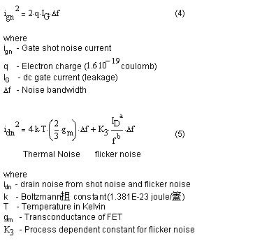 根本 FET 噪声联系