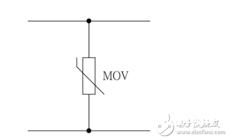 压敏电阻的符号是什么？是串联在电路中仍是并联在电路中？