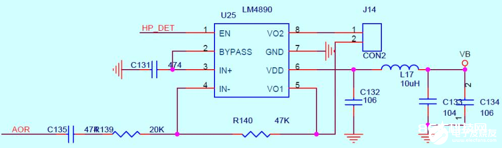 音频功率扩大器LM4890功用特色及运用电路的规划