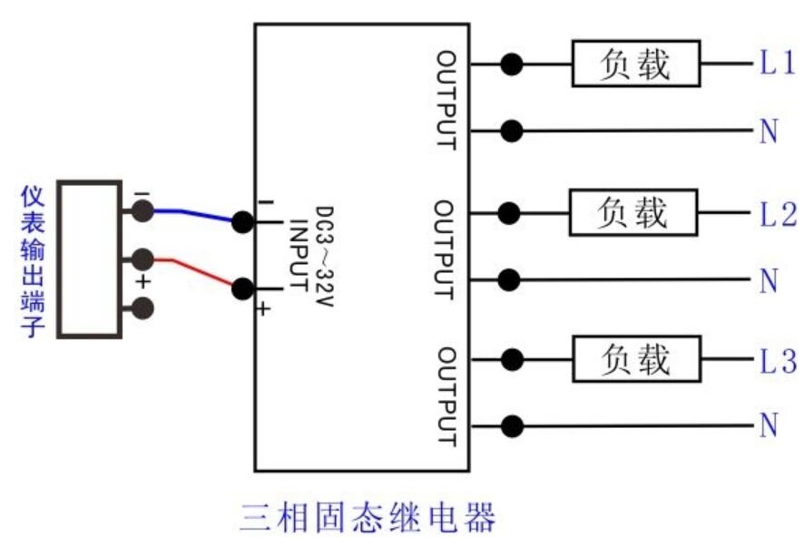 固态继电器接线图 24v图片