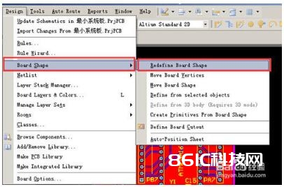 protel中PCB板巨细的自界说办法