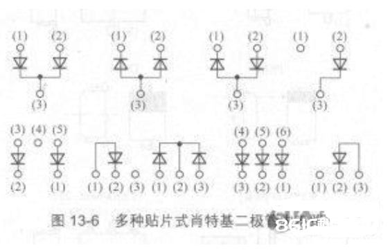 肖特基二极管结构和内电路