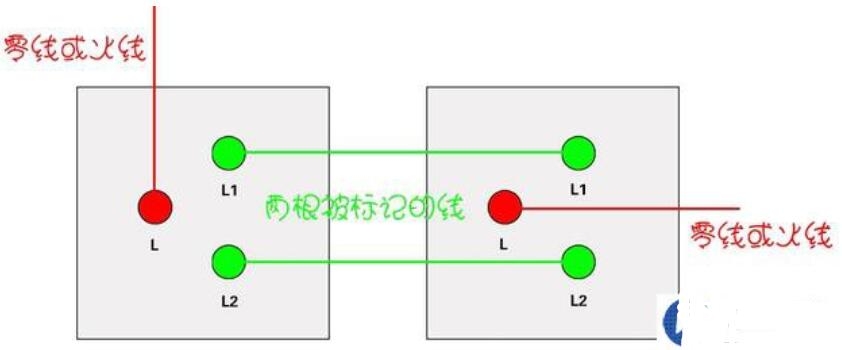 双控开关的接线办法