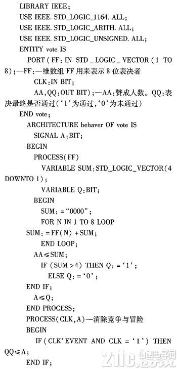 根据FPGA的电子表决器电路的规划与完结