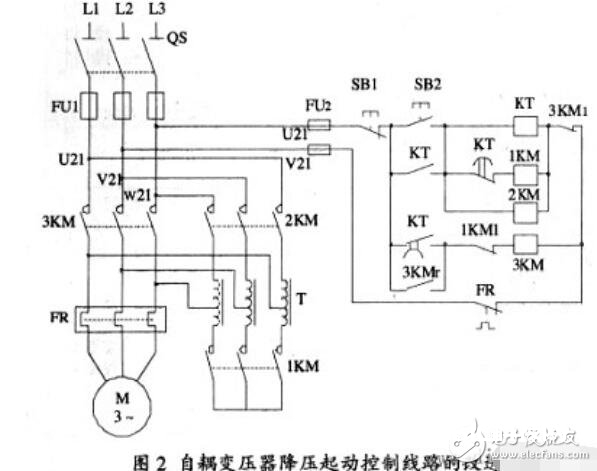 变压器降压发动电路图