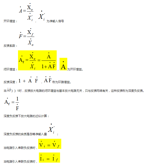 扩大电路反应的判别办法 负反应扩大电路四种根本形状