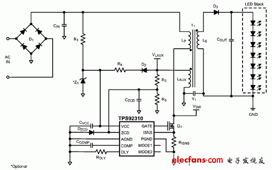 TPS92310典型使用电路图