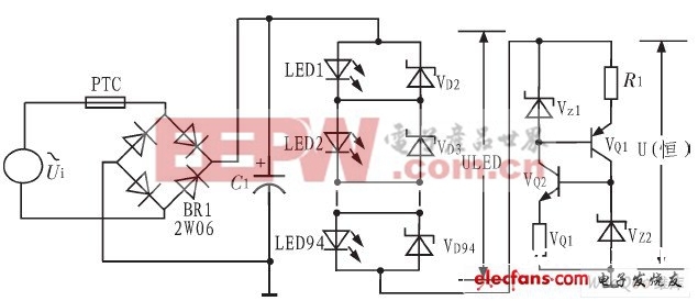  LED线性恒流操控电路