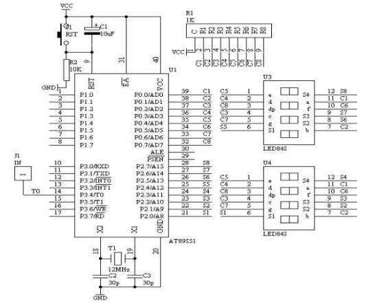 根据AT89S51单片机完结信号频率计数功用的规划