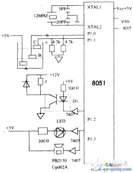 8051单片机供水体系水位操控的硬件电路设计