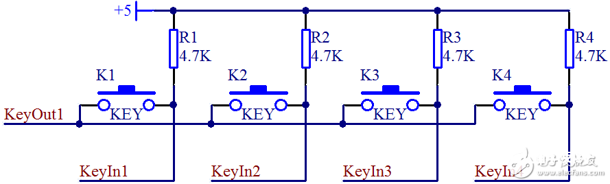 单片机独立式按键和矩阵式按键电路规划