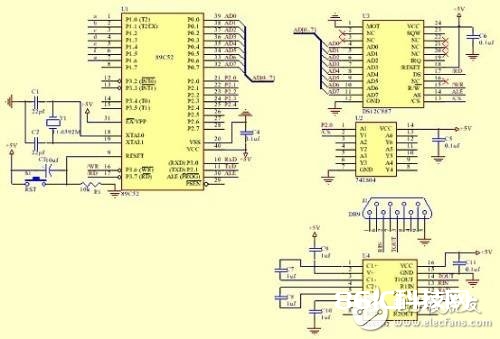 AT89C52单片机完成日历时钟芯片DS12C887显现的规划
