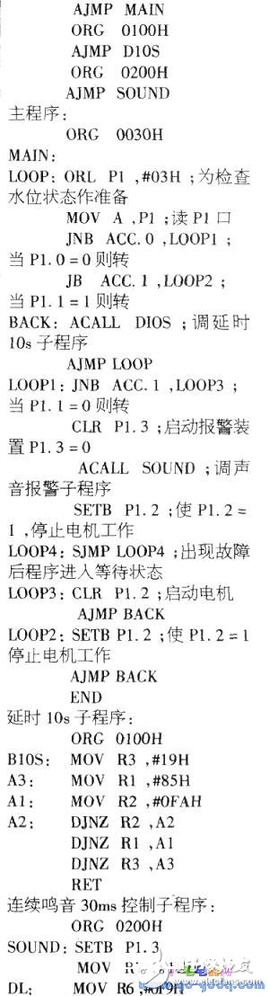 8051单片机供水体系水位操控的硬件电路设计