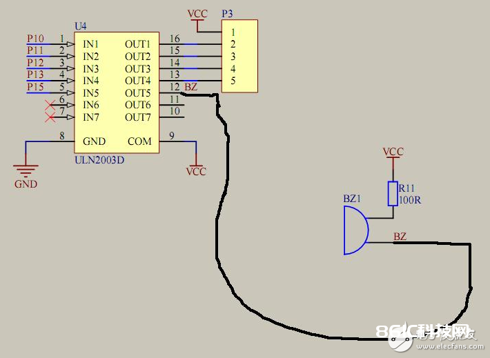 经过单片机来操控蜂鸣器