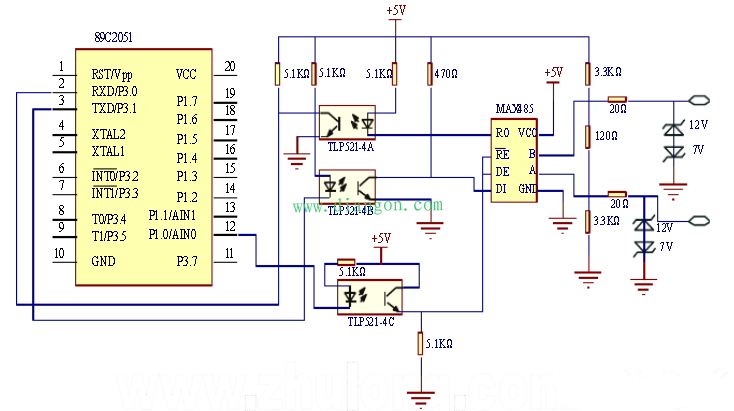 根据AT89C2051单片机的智能照明操控体系规划